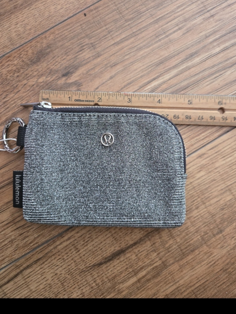 Lululemon Card Pouch/wallet, Silver Glitter Nwt - Picture 3 of 4